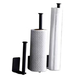 Rolluxe Premium Toilettenpapierhalter Edelstahl Selbstklebend Verlängert – Bohrfreier WC Rollenhalter für Badezimmer & Gäste-WC | Rostfreier Wandhalter mit modernem Design | Platzsparende Hygienelösung
