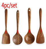 NaturEssence Premium Holz-Küchenhelfer-Set mit Aufbewahrungsgefäß – 5-teiliges Kochbesteck aus Naturholz | Schonendes Kochutensilien-Set für Antihaftgeschirr | Nachhaltiges Küchenorganisations-Set