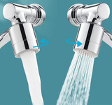 Schwenkbarer Wasserhahnaufsatz 1080° – Verlängerung mit Sprühfunktion | Universeller Strahlregler | Komfortlösung
