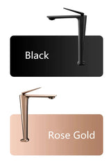 Moderne Waschbeckenarmatur Hochformat Roségold – Badarmatur | Einhebelmischer | Elegantes Highlight