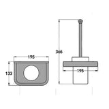 ImperiumBronze Premium Badaccessoire Set Antik Messing 5-teilig mit WC-Bürstenhalter – Wandmontiertes Komplettset für Badezimmer | Klassisches Vintage Design aus Kupferlegierung | Hochwertige Sanitär-Organisation im Retro-Stil