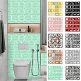 MosaLine Premium 3D Mosaik Wandfliesen Aufkleber 10er Set PVC selbstklebend Küche & Bad – Wasserfeste Design-Wandsticker | Realistischer Fliesenoptik-Effekt für schnelle Raumgestaltung | Rückstandslos entfernbare Dekorfliesen