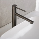 LuxTall Waschbeckenarmatur Gold – Edelstahl Wasserhahn Hoch | Gebürstetes Finish | Einhebel Mischbatterie