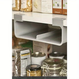 Küchen Folienhalter Wandmontage – No-Punch Organizer Regal | Frischhaltefolie Aufbewahrung | Küchen Zubehör