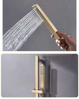 Duschstange Set Wand Edelstahl – Verstellbare Brausehalterung | Handdusche | Komfortables Duscherlebnis
