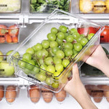 CoolStack Kühlschrank-Schiebebox mit Unterregal-System – Transparente Frischhalte- und Ordnungsbox für Obst, Gemüse & Eier | Platzsparender Kühlschrank-Organizer mit Auszugsschublade