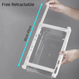 CoolStack Kühlschrank-Schiebebox mit Unterregal-System – Transparente Frischhalte- und Ordnungsbox für Obst, Gemüse & Eier | Platzsparender Kühlschrank-Organizer mit Auszugsschublade