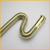 FlexiFlow Premium Universal Ablaufventil Waschbecken Pop-Up System – Teleskopischer Geruchsverschluss für Küche & Bad | Flexibles höhenverstellbares Messing-Abflussset | Anti-Geruch Technologie