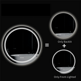 LumiVanta Runder intelligenter LED-Badezimmerspiegel mit Antibeschlag-Funktion – berührungsgesteuerter Lichtspiegel für Badezimmer | dimmbar, 3 Lichtfarben | modernes Premium-Design