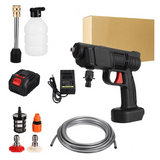 AquaBlast Pro Akku-Hochdruckreiniger 30 Bar für 18V Akkusysteme – Kabelloser Hochleistungsreiniger | 1000W Druckreiniger mit Schaumlanze & Mehrstrahldüse | Mobiler Reinigungsprofi für Auto, Garten & Haus