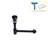PureDrain Premium Ablaufventil Waschbecken-Abflussset – Geruchsdichter Siphon | Zuverlässiger Geruchsschutz im Bad | Massives korrosionsbeständiges Messing