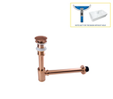 PureDrain Premium Ablaufventil Waschbecken-Abflussset – Geruchsdichter Siphon | Zuverlässiger Geruchsschutz im Bad | Massives korrosionsbeständiges Messing