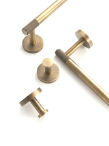 RetroLux Badset Bronze – Messing Badezimmer Zubehör | Gerändelte Oberfläche | Wandmontiertes Accessoires Set
