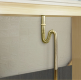 FlexiFlow Premium Universal Ablaufventil Waschbecken Pop-Up System – Teleskopischer Geruchsverschluss für Küche & Bad | Flexibles höhenverstellbares Messing-Abflussset | Anti-Geruch Technologie