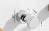 ChromeHold Premium Wandhaken Selbstklebend Messing Chrom – Bohrfreie Metallhaken für Bad, Küche, Flur & Schlafzimmer | Rostfreie Design-Wandhaken mit starker Klebefläche | Moderne Universal-Hakenlösung
