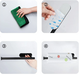 Rolluxe Premium Toilettenpapierhalter Edelstahl Selbstklebend Verlängert – Bohrfreier WC Rollenhalter für Badezimmer & Gäste-WC | Rostfreier Wandhalter mit modernem Design | Platzsparende Hygienelösung