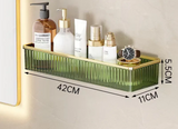 CrystalCorner Premium Acryl Eckregal Selbstklebend Transparent – Bohrfreies Badezimmer Wandregal | Platzsparender Organizer für Dusche, Kosmetik & Pflegeprodukte | Modernes Badzubehör