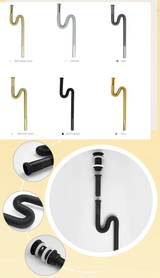 FlexiFlow Premium Universal Ablaufventil Waschbecken Pop-Up System – Teleskopischer Geruchsverschluss für Küche & Bad | Flexibles höhenverstellbares Messing-Abflussset | Anti-Geruch Technologie