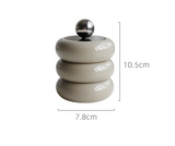 DecoraJar Keramik Vorratsglas mit Deckel – Stilvoller Aufbewahrungsbehälter 250 ml | Multifunktional | Elegantes Wohnaccessoire