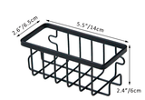 SinkDry Pro Spülschwammhalter aus Aluminium – Schwammhalter mit Saugnapf für Spüle | rostfreier Küchen-Organizer | hygienische Aufbewahrung ohne Bohren