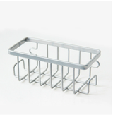 SinkDry Pro Spülschwammhalter aus Aluminium – Schwammhalter mit Saugnapf für Spüle | rostfreier Küchen-Organizer | hygienische Aufbewahrung ohne Bohren