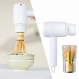 SchaumKunst Matcha-Aufschäumer – Elektrischer Matcha-Schäumer mit Akku | Wiederaufladbarer Getränkeschäumer | Cremiger Matcha und Milchschaum auf Knopfdruck