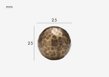 HAMMERA Messing Möbelgriff 128 mm – Gehämmertes Design | Antik Bronze & Mattgold | Handgefertigter Schrankgriff