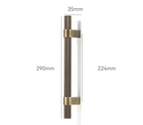 ClassicLine Möbelgriffe aus Messing – Europäische Bronze Schrankgriffe | Zeitloses Design | Langlebige Oberfläche