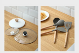 LöffelNest Hitzebeständiger Küchenutensilienhalter – Löffel- & Spatelablage für die Küche | Saubere Arbeitsfläche beim Kochen | Anti-Rutsch & platzsparend