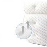 AquaRelief ergonomisches Luxus-Badekissen – 3-in-1 Nacken-, Kopf- & Rückenstütze | atmungsaktives Air-Mesh, Anti-Rutsch Saugnäpfe & schnelltrocknender Komfort