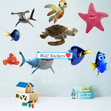 OceanJoy Premium 3D Meerestiere Wandsticker Kinderzimmer & Badezimmer PVC Selbstklebend – Unterwasser Wanddeko mit Schildkröte, Fisch & Hai | Wasserfeste, ablösbare Kinder Wandaufkleber für kreative Raumgestaltung