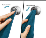 StickMount Pro Selbstklebender Handtuchhalter Wandhalterung ohne Bohren | runder Handtuchhaken für Bad & Küche | platzsparende Premium-Klebemontage