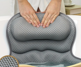 SpaRelax Luxus-Badewannenkissen mit 3D-Air-Mesh – ergonomische Nacken- & Rückenstütze | atmungsaktiv, saugstark haftend & maschinenwaschbar