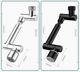 AquaDreh Flex Strahlregler für Wasserhahn – 360° schwenkbarer Auslaufaufsatz mit Ausziehfunktion und Wassersparsystem