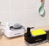 TwinFlow DuoClean Spülmittelspender – Manueller Küchen-Seifenspender mit 2-in-1 Dosiersystem & abnehmbarer Konstruktion