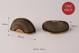 REGALIA Messing Möbelgriffe Antik – Schrank- & Schubladengriffe 128 mm | Edles Design | Langlebige Qualität