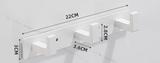 Stahlora Wandgarderobe aus Edelstahl – Multifunktionale Hakenleiste für Flur & Bad | Rostfrei | Elegante Ordnungslösung