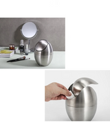 MiniSteel Swing Mülleimer – Edelstahl Tischabfalleimer 1,5L | Hygienischer Schwingdeckel | Kompakt & Elegant