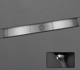 AquaLine Pro Premium Fliesen-Einleger Duschrinne Edelstahl 304 – Lineare Duschablaufgarnitur 600 mm | Geruchsdichte Design-Duschrinne mit Haarfang & Anti-Verstopfungssystem | Modernes Badablaufsystem in gebürstetem Gold & Grau