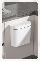CleanMotion 9L automatischer Sensor-Abfalleimer zur Wandmontage – berührungsloser Hygienemülleimer für Bad und Küche | wasserdicht, platzsparend & modern mit Infrarotsteuerung