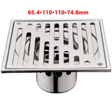 TileDrain Pro Premium Duschbodenablauf Fliesen-Einlegerost Edelstahl 304 – Quadratischer Bodenablauf mit Geruchssperre | Unsichtbares Design für moderne Badezimmer | Hochwertiger Sanitärablauf für Dusche & Nassräume