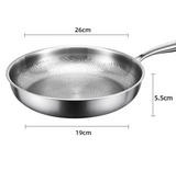 TitanForge Premium Titan-Bratpfanne mit Strukturhämmerung – Hochleistungs-Kochpfanne aus Reintitan | Chemiefreie Antihaftwirkung | Induktionsgeeignete Profi-Pfanne für gesundes Braten