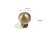 ClassicLine Möbelgriffe aus Messing – Europäische Bronze Schrankgriffe | Zeitloses Design | Langlebige Oberfläche