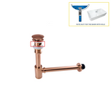 PureDrain Premium Ablaufventil Waschbecken-Abflussset – Geruchsdichter Siphon | Zuverlässiger Geruchsschutz im Bad | Massives korrosionsbeständiges Messing