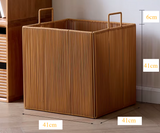 AirLinen Design Wäschekorb – Atmungsaktive Mesh-Wäschebox mit Griffen | Leicht & Stilvoll | Platzsparende Aufbewahrung