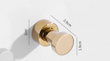 ChromeHold Premium Wandhaken Selbstklebend Messing Chrom – Bohrfreie Metallhaken für Bad, Küche, Flur & Schlafzimmer | Rostfreie Design-Wandhaken mit starker Klebefläche | Moderne Universal-Hakenlösung