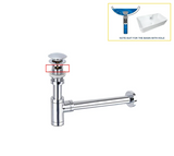 PureDrain Premium Ablaufventil Waschbecken-Abflussset – Geruchsdichter Siphon | Zuverlässiger Geruchsschutz im Bad | Massives korrosionsbeständiges Messing