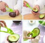 GreenSlice Pro Avocado-Zubereiter Avocadoschneider – Avocado 3-in-1 Schneidwerkzeug | müheloses Entkernen &amp; sauberes Portionieren | ergonomischer Küchenhelfer