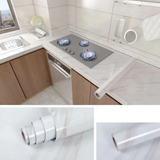 MarbleShield Küchenfolie selbstklebend – Öl- & wasserfeste Marmorfolie
