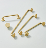 VELORIA Langgriff aus Messing in Goldoptik – Möbelgriff Extra Lang | Minimalistisches Design | Elegante Schranklösung